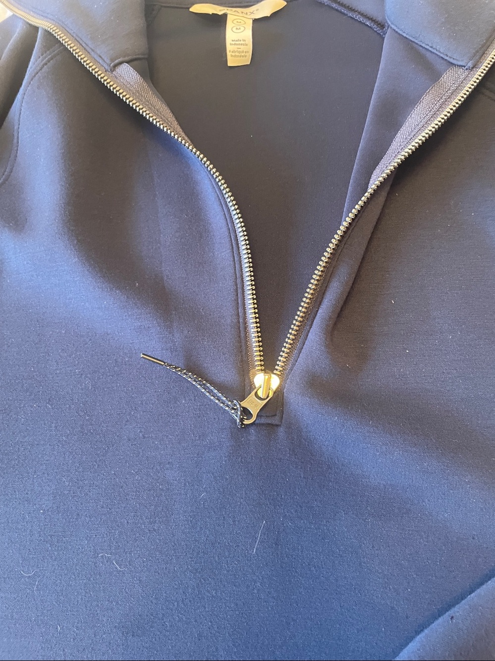 Spanx Timeless Navy Half Zip - Picture 6 of 12